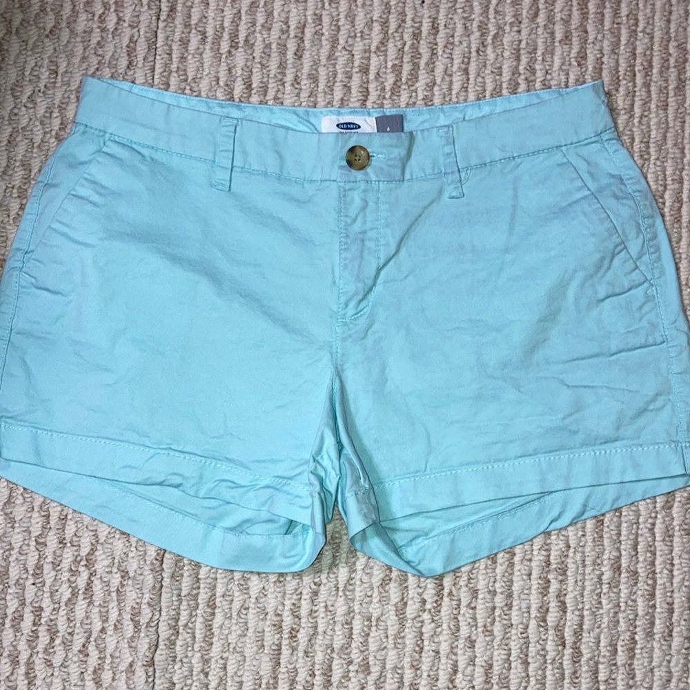 ⭐️⭐️ Old Navy Aqua Blue Shorts Casual Cotton Style - size 6